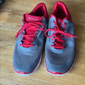 Champion Red and Gray Athletic Shoes
